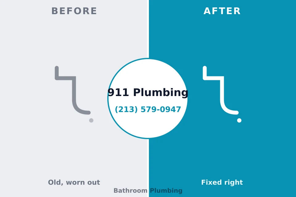 Before and after: plumbing repair Shell Valley, ND